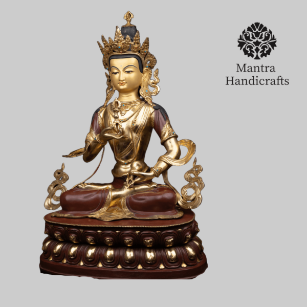 Elegant Vajrasattva Statue | Handcrafted Spiritual Symbol of Purity - Image 4