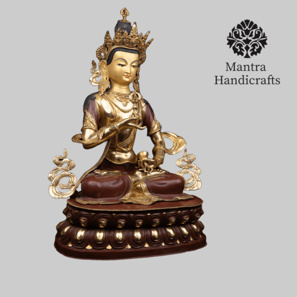 Elegant Vajrasattva Statue | Handcrafted Spiritual Symbol of Purity - Image 3