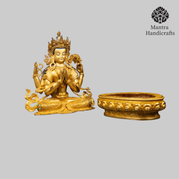 Chenrezig Statue | Four Armed Avalokiteshvara Statue - Image 2