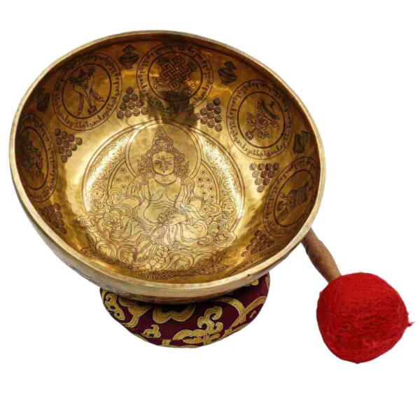 Yellow Jambhala Singing Bowl - Image 5