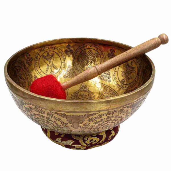 Yellow Jambhala Singing Bowl - Image 6