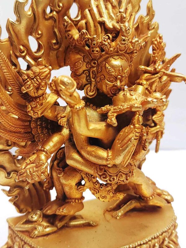 Tibetan Vajrakilaya Statue | Wrathful Deity Statue - Image 2