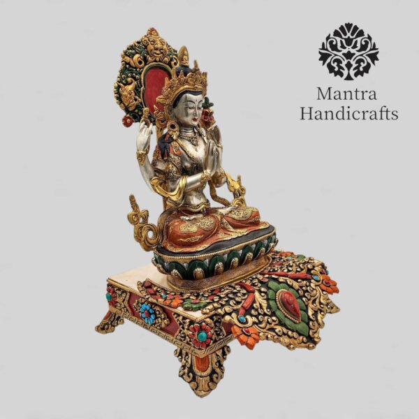 12 inches Chenrezig Statue - Image 2