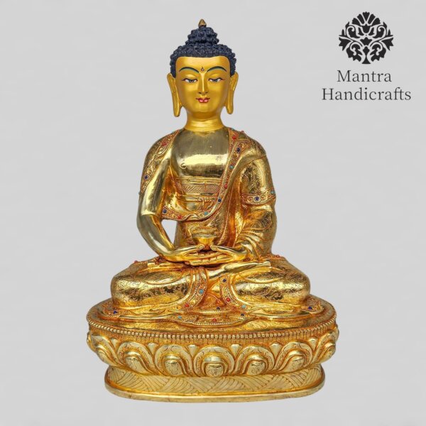 Pancha Buddha Set | Handmade Buddha Statue |24K Full Gold Gilded - Image 5