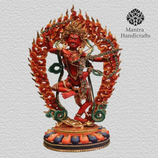 Kurukulla Red Tara Statue 24k Gold Gilded