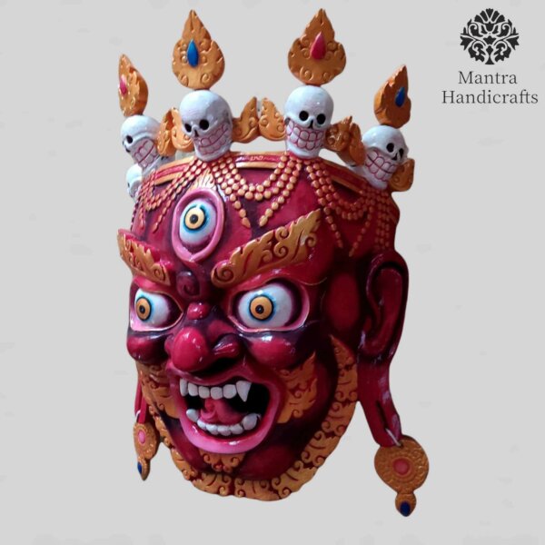 Bhairab Wooden Mask | Wall Hanging Vintage Mask - Image 3