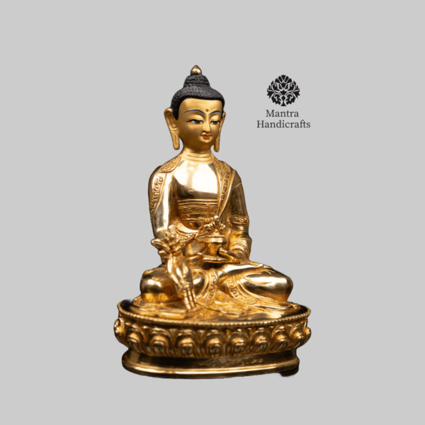 Medicine Buddha Statue | Buddhist Sculpture of Healing Buddha - Image 2