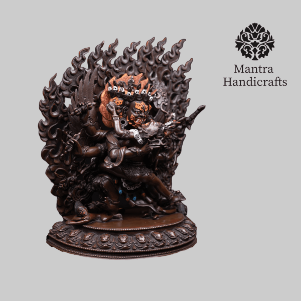 Vajrakilaya Shakti Statue | Powerful Vajrakilaya Oxidized Figurine - Image 3