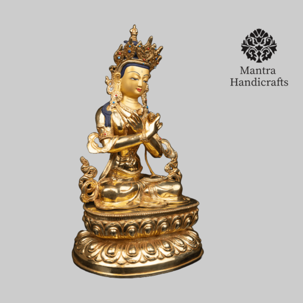 Vajradhara Statue | Gilded in pure 24k Gold - Image 3