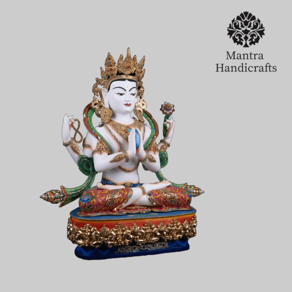 Khadcheri (Chenrezig) Statue | Compassion and Serenity Embodied - Image 3