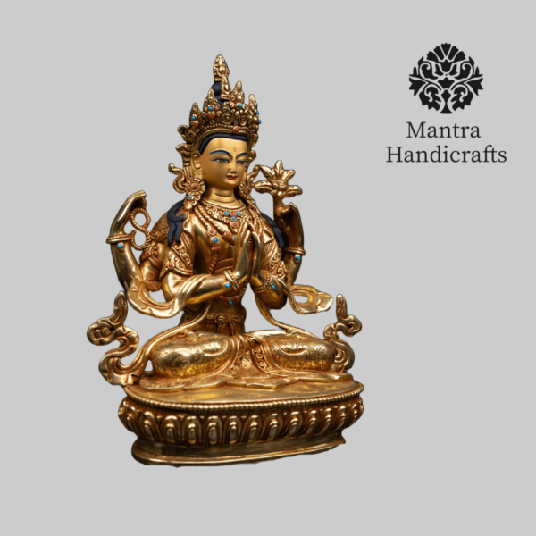 Chengresi Statue | Avalokiteshvara in Traditional Design - Image 2