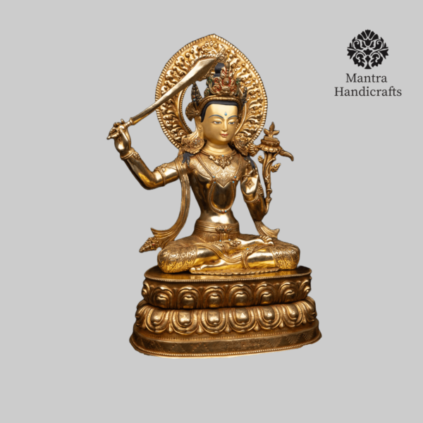 Majestic Manjushree Statue | Embrace Wisdom and Compassion in Your Space - Image 2