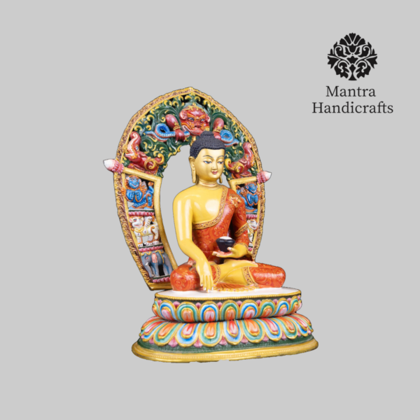 SHAKYAMUNI BUDDHA WITH FRAME STATUE - Image 3