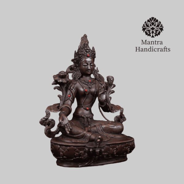 Green Tara Statue | Handmade in Nepal - Image 3