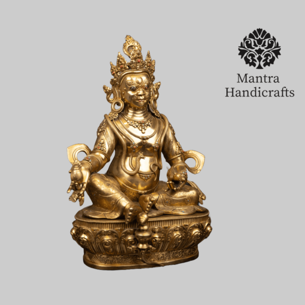 Dzambhala Kubera Statue | Wealth Deity Sculpture - Image 3