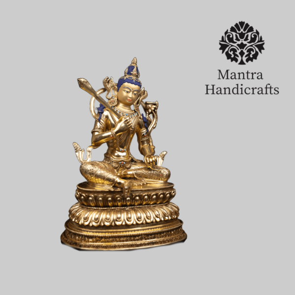 Manjushree Statue | Handmade Bodhisattva Statue - Image 3