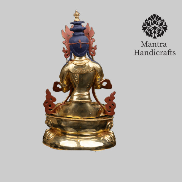 Vajradhara Statue | Gilded in pure 24k Gold - Image 4