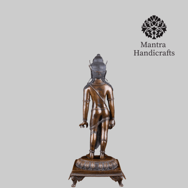 Padmapani Lokeshvara Statue | Tibetan Standing Avalokiteshvara - Image 4