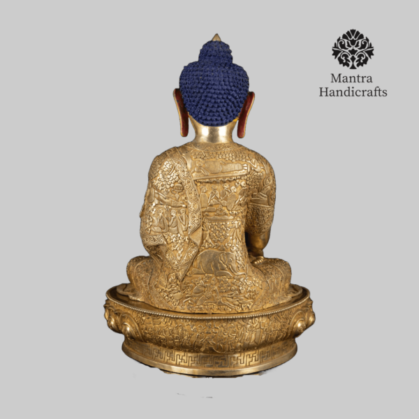 Masterpiece Shakyamuni Buddha's with Buddha Life Story Carving Statue - Image 4