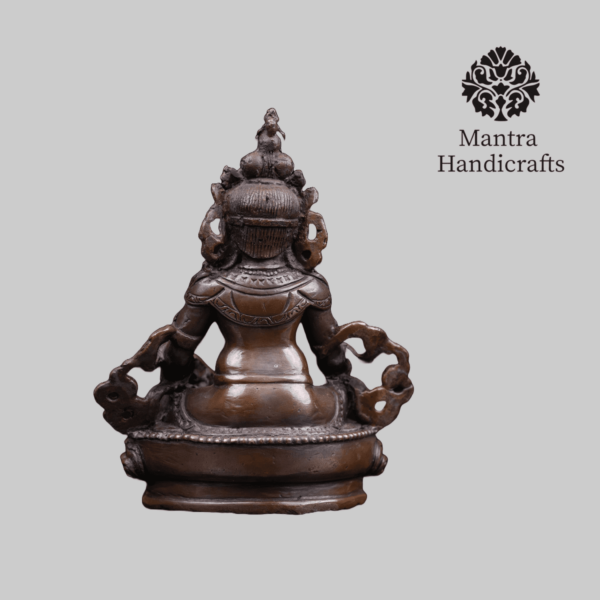 Zambhala Kubera Statue | Fortune Kuber Carving - Image 4