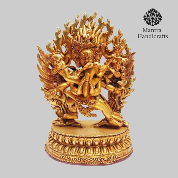 Tibetan Vajrakilaya Statue | Wrathful Deity Statue