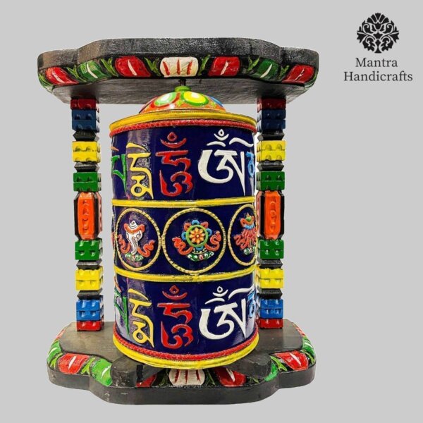 Tibetan Prayer Wheel  Mantra Carved