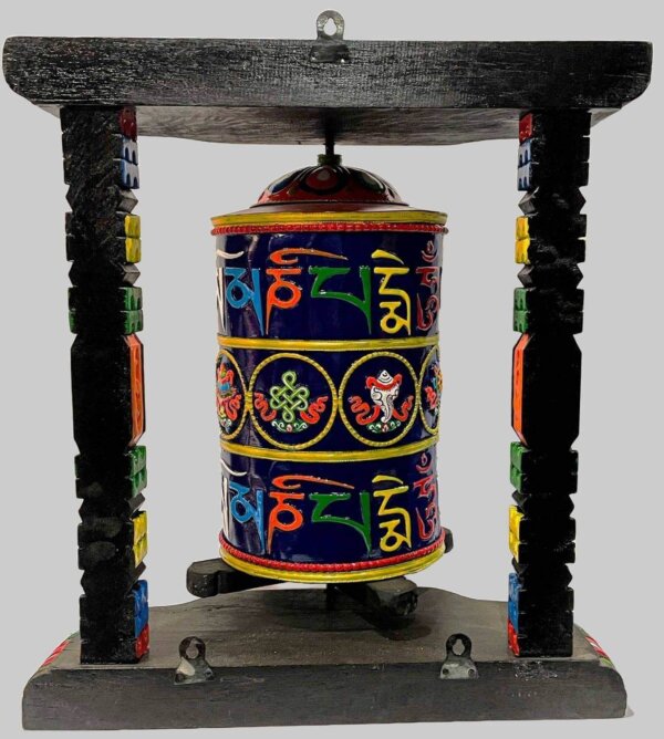 Tibetan Prayer Wheel  Mantra Carved - Image 5