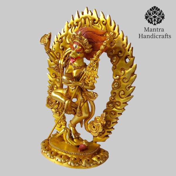 Simhamukha Yogini Statue | Powerful Lion-Faced Dakini Statue - Image 3