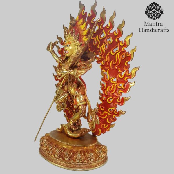 Handmade Vajravarahi Statue | Exquisite Tibetan Buddhist Dakini Sculpture - Image 3