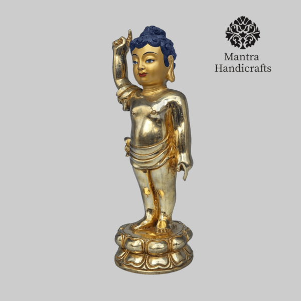 Baby Buddha Statue | 24K Full Gold Gilded - Image 3