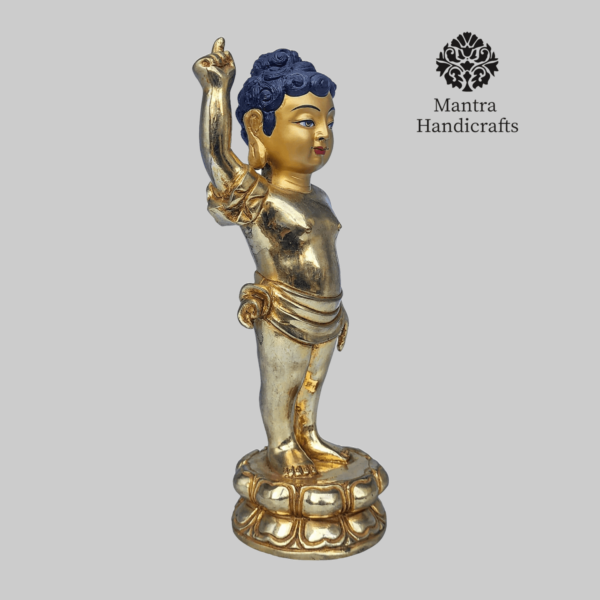 Baby Buddha Statue | 24K Full Gold Gilded - Image 2