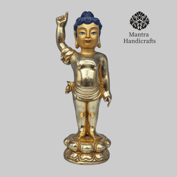 Baby Buddha Statue | 24K Full Gold Gilded