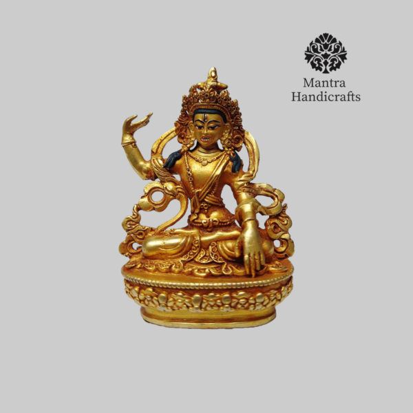 Green Tara Statue With Throne | Female Deity - Image 4