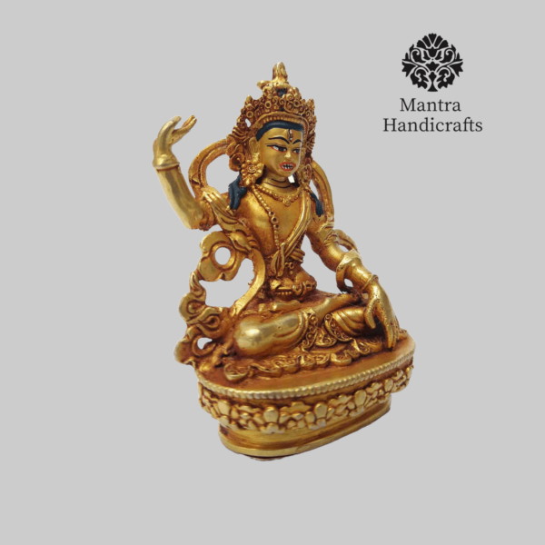 Green Tara Statue With Throne | Female Deity - Image 2