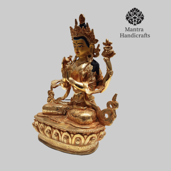 Chenrezig Statue | Avalokiteshvara Deity Figurine - Image 3