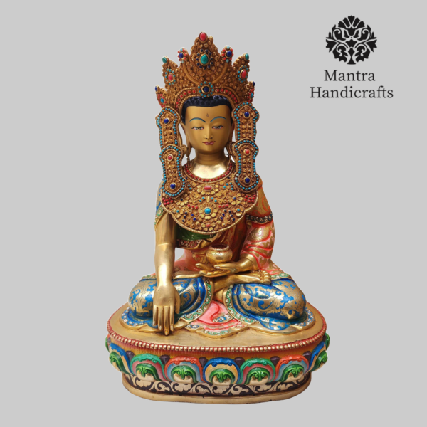 Shakyamuni Buddha Statue On Throne - Image 3