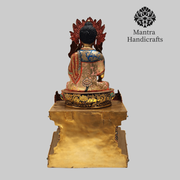 Shakyamuni Buddha Statue On Throne - Image 6