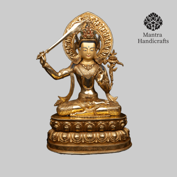 Majestic Manjushree Statue | Embrace Wisdom and Compassion in Your Space