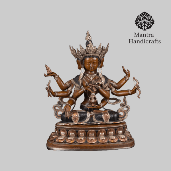 Namgyalma Statue | Silver and Oxidized Copper Artwork