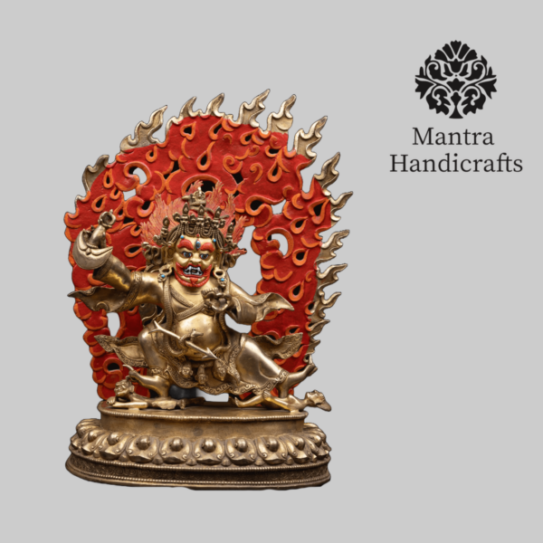 Vajrapani Statue | 24k Gold Glided