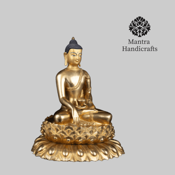 Shakyamuni Buddha on Lotus Seat Statue - Image 3