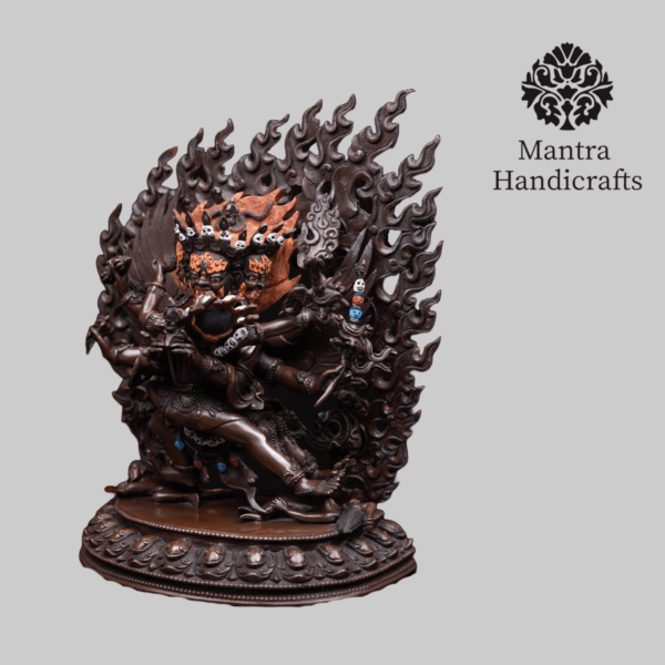 Vajrakilaya Shakti Statue | Powerful Vajrakilaya Oxidized Figurine - Image 2