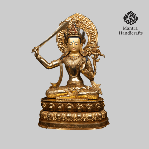 Majestic Manjushree Statue | Embrace Wisdom and Compassion in Your Space - Image 3