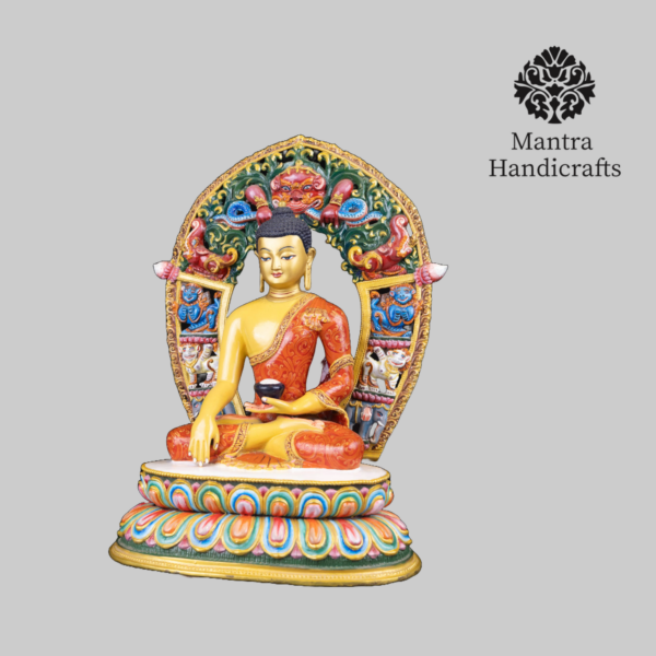 SHAKYAMUNI BUDDHA WITH FRAME STATUE - Image 4