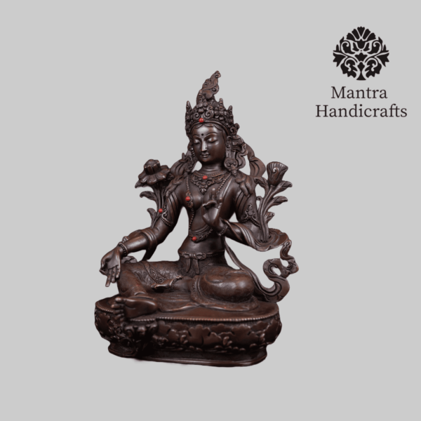 Green Tara Statue | Handmade in Nepal - Image 2