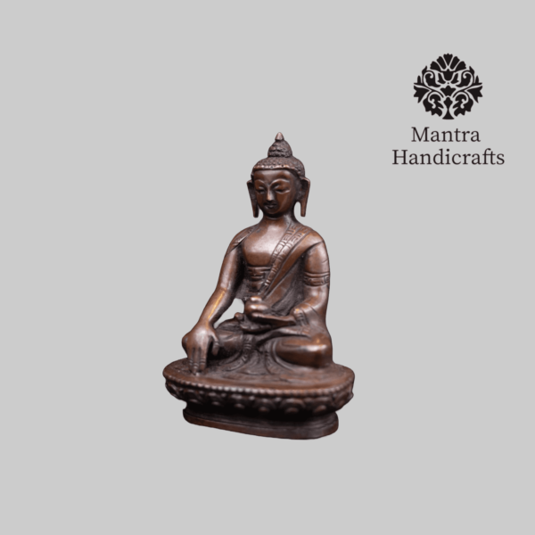 Shakyamuni Buddha Statue | Handcrafted Copper Figurine - Image 2