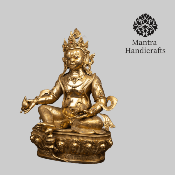 Dzambhala Kubera Statue | Wealth Deity Sculpture - Image 2