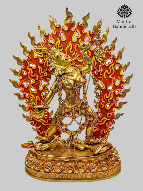 Buddhist Vajrayogini Statue | 24K Full Gold Gilded