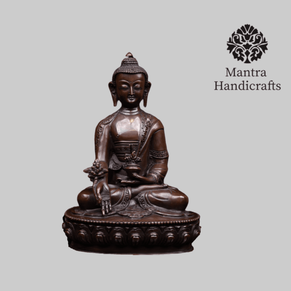 Medicine Buddha Statue | Meditative Enlightened Healing Statue